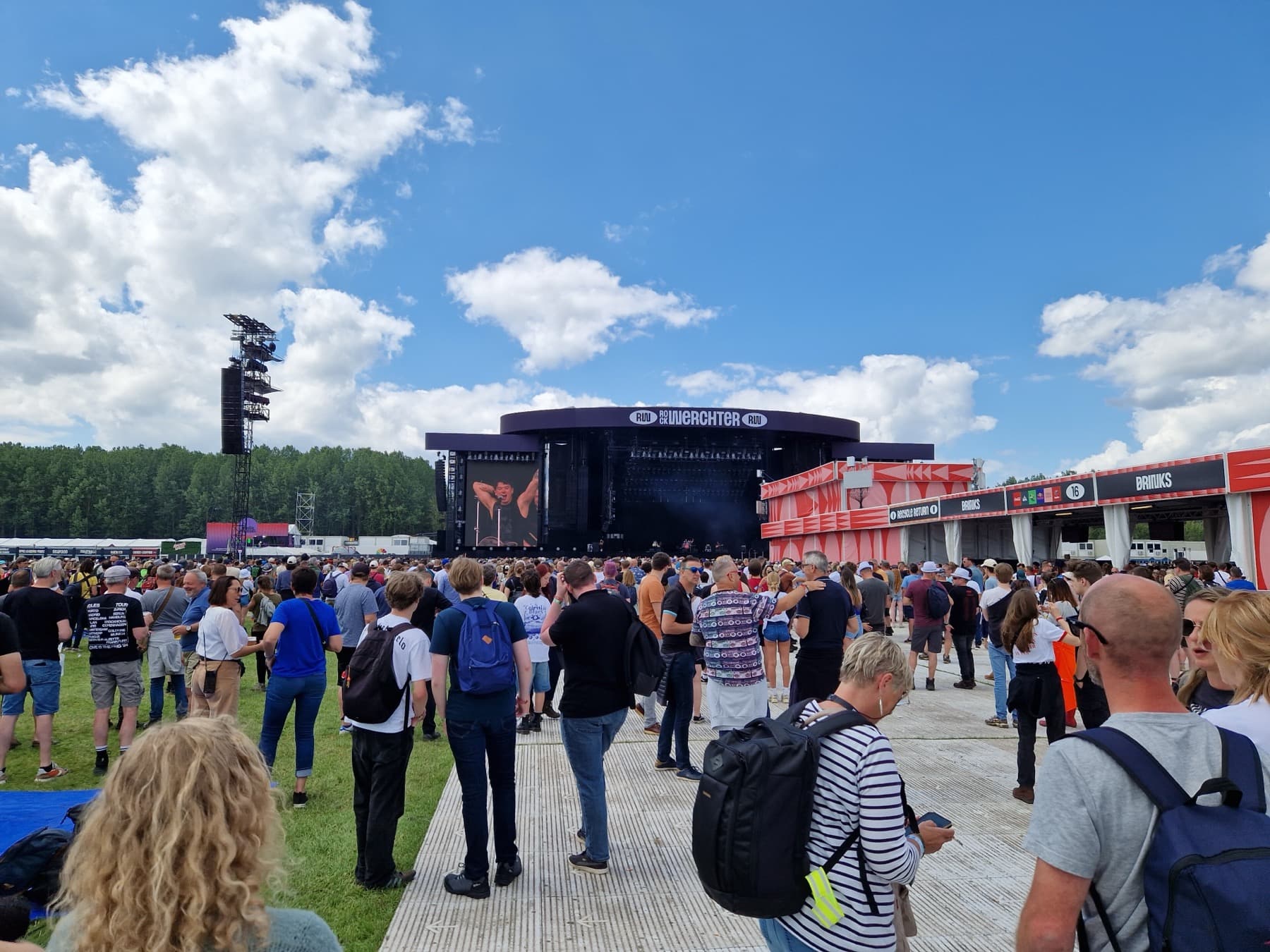 The main stage at Rock Werchter, Festivalpark Werchter, Belgium, in July 2024.