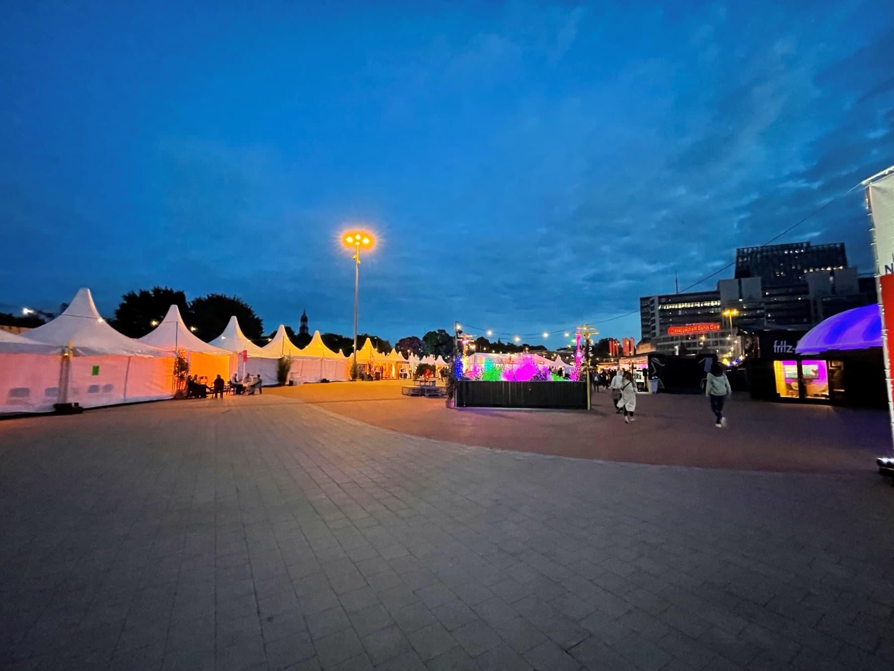 The festival grounds on the Heiligengeistfeld in Hamburg during re:publica x Reeperbahn Festival, on 22 September 2023. The 2026 Festival Village stood on the same site.
